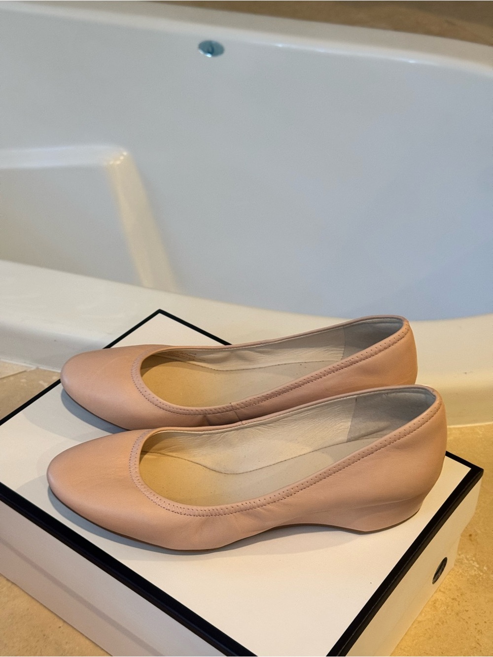 Women's Soft Ballet Flats in Light Blush